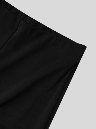 Daily Casual Plain Zipper Commuting Fashion H-Line Long Straight Pants 20 Daily Casual Plain Zipper Commuting Fashion H-Line Long Straight Pants - Image 20