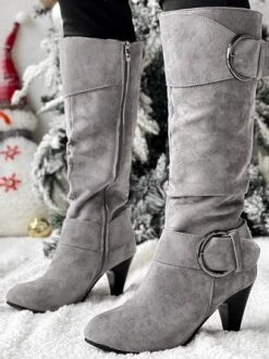 Casual Autumn Plain Faux Suede Chelsea Boots -Zolucky Sales Store dc0156a43d57c11fe5e0fd7b49a3be88