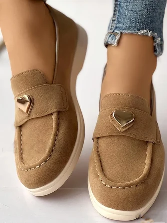 Faux Suede Casual Plain All Season Shallow Shoes 18 Faux Suede Casual Plain All Season Shallow Shoes - Image 18