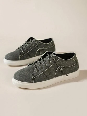 Women Vintage Lace-Up Canvas Shoes 16 Women Vintage Lace-Up Canvas Shoes - Image 16