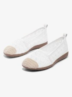 White Romantic Lace Wearable Sole Flat Shoes 20 White Romantic Lace Wearable Sole Flat Shoes -Zolucky Sales Store ddb075bfe452cbe5185f0f943c400e2b