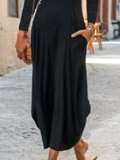 Casual Crew Neck Long Sleeve Printed Knitting Dress -Zolucky Sales Store ddcc9bc0399cfd396fe799e100238231