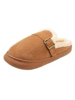 Casual Winter Warmth Flocked Mules -Zolucky Sales Store de8795eed8861ad8c99b43e8b04b08b9