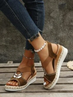 Metal Woven Wedge Platform Roman Sandals 21 Metal Woven Wedge Platform Roman Sandals -Zolucky Sales Store df7280d58fc1420e449075ccfe1478ce