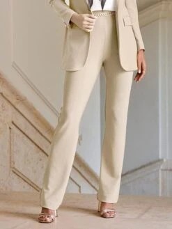 Daily Casual Plain Zipper Commuting Fashion H-Line Long Straight Pants 25 Daily Casual Plain Zipper Commuting Fashion H-Line Long Straight Pants -Zolucky Sales Store dfa7aa598df1da537877d5f7352d4e46