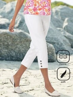 Buttoned Casual Pants