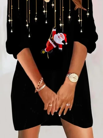 Plus Size Loose Casual Christmas Dress 3 Plus Size Loose Casual Christmas Dress - Image 3