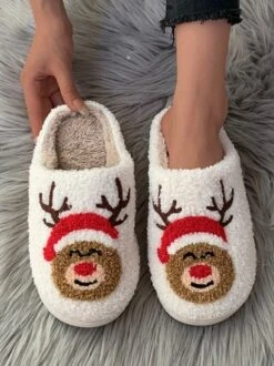 Casual Christmas Fleece Autumn Fluffy Slippers -Zolucky Sales Store e1fa3fd0c95531d3808901fd660f90a6