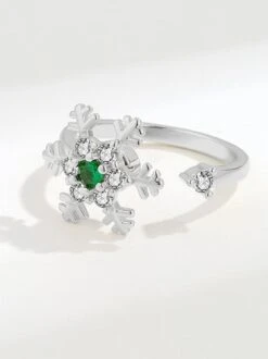 Christmas Rotatable Snowflake Rhinestone Adjustable Ring -Zolucky Sales Store e214850a4e372dd52d2696c5f822690d
