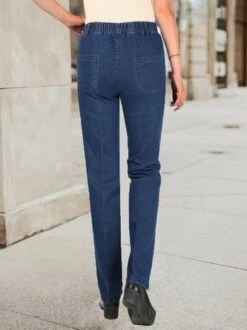 Casual Plain Denim Washing Process Jeans -Zolucky Sales Store e390546caddfae54699448c66f58f742