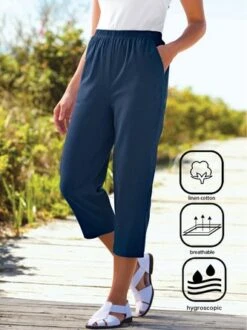 Cotton And Linen Casual Pants