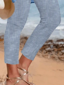 Plus Size Striped Casual Legging 5 Plus Size Striped Casual Legging -Zolucky Sales Store e45f301f18693e497b5126509dd779b4