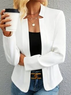 Casual Others Plain Loose Blazer