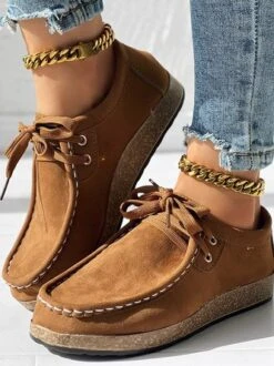 Casual Faux Suede Plain Loafers -Zolucky Sales Store e7b93bc12eaa0dbf48bfcee8bf797c6d