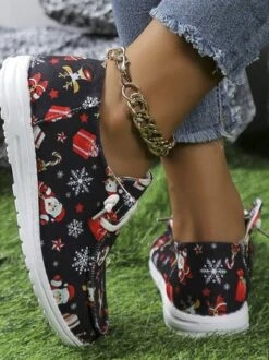 Christmas Casual Corduroy Casual Shoes -Zolucky Sales Store e862efdcc4923fb14b62e219b757622c