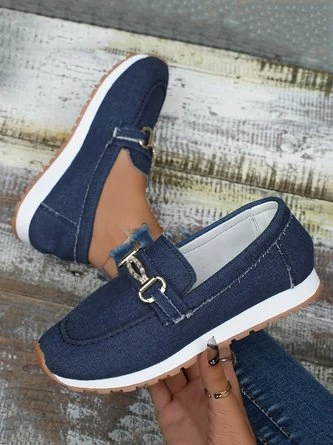 Casual Metal Canvas Non-Slip Slip On Shoes 2 Casual Metal Canvas Non-Slip Slip On Shoes - Image 2