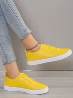 Solid Leather Lace-up Flats Sneakers 25 Solid Leather Lace-up Flats Sneakers -Zolucky Sales Store e93d83be9f4a42daa148c2778af934b1 1687250078468