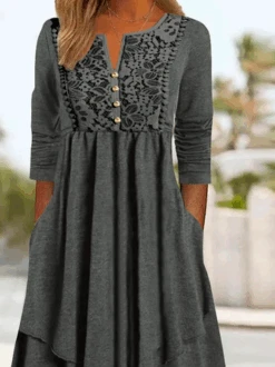 Lace Casual Loose Dress 5 Lace Casual Loose Dress -Zolucky Sales Store ec7c936060c041adb95b5595ce5d5ec3