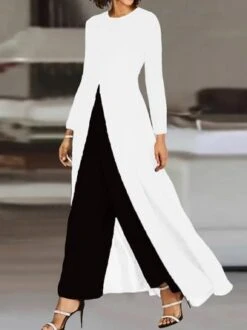 Casual Plain Loose H-Line Two-Piece Set Jersey Crew Neck Long Sleeve Top With Pants 9 Casual Plain Loose H-Line Two-Piece Set Jersey Crew Neck Long Sleeve Top With Pants -Zolucky Sales Store ec8b247fb1893d3eb49aba3cf9433dbb