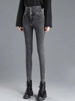 Casual Pocket Stitching Denim Regular Fit Jeans -Zolucky Sales Store ee8358f9909ed6b0d69937807d9ba0ad