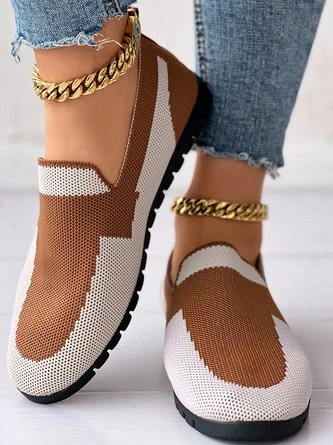 Contrast Stitching Casual All Season Mesh Fabric Shallow Shoes 3 Contrast Stitching Casual All Season Mesh Fabric Shallow Shoes - Image 3