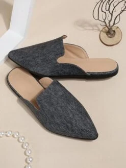 Women Minimalist Flat Heel Canvas Mules -Zolucky Sales Store f29d5081737c47e388735ae61f52ffcc 1703838902463