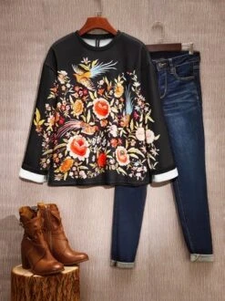 Casual Long Sleeve Sweater -Zolucky Sales Store f394e20c407aa6ed3b196f3d1616de38