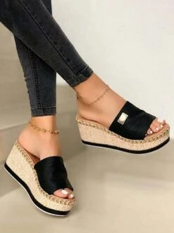 Resort Hemp Rope Sole Wedge Sandals -Zolucky Sales Store f3cbd2988974cd59389a44a2dc82248e