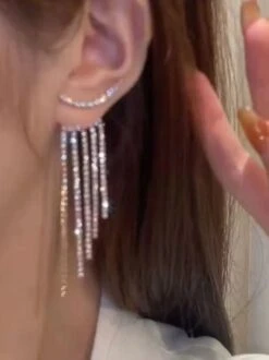 Sparkling Rhinestone Fringe Party Dangle Earrings -Zolucky Sales Store f4326b25d96c49da89b60ab38ad903c2 1701671645309