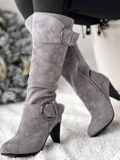 Casual Autumn Plain Faux Suede Chelsea Boots -Zolucky Sales Store f4445def3dad58b1f52219c9475c4d8d