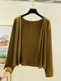 Casual Pocket Stitching Kimono -Zolucky Sales Store f5c0fb8e30489c720ba5e58b1fbded54