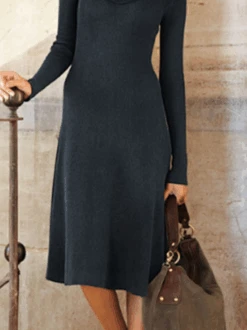 Casual Plain Loose Long Sleeve Dress 5 Casual Plain Loose Long Sleeve Dress -Zolucky Sales Store f6348dd8c52ceec6b03262d16fbe7ebd