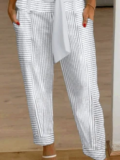 Striped Casual Pants -Zolucky Sales Store f65602df795efd6abefb67eb310b66ac