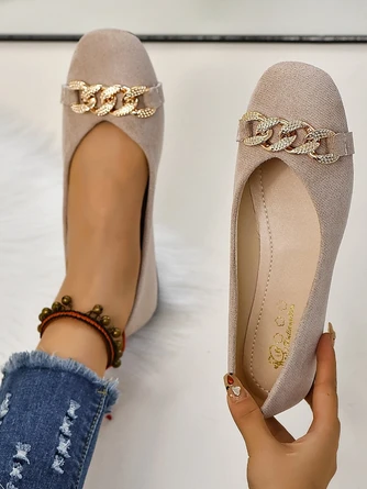 Faux Suede All Season Casual Plain Shallow Shoes 7 Faux Suede All Season Casual Plain Shallow Shoes - Image 7