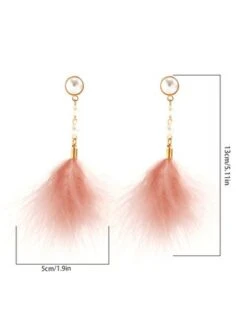 Elegant Imitation Feather Pearl Dangle Earrings -Zolucky Sales Store f9053b3c9498827db9df801f4e5c4048
