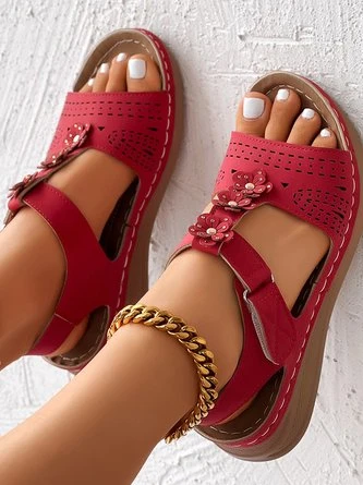 Pu Summer Casual Plain Sandal 5 Pu Summer Casual Plain Sandal - Image 5