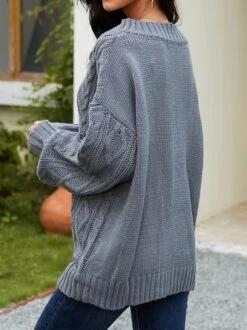 Casual V Neck Sweater -Zolucky Sales Store f9b3963e7e07b845ad76877e1b08751f