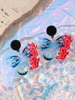 Halloween Spider Web Butterfly Dangle Earrings -Zolucky Sales Store fb10b07d4fb5df726435642cdfae8c9f