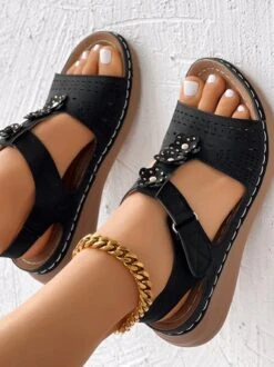 Pu Summer Casual Plain Sandal 31 Pu Summer Casual Plain Sandal -Zolucky Sales Store fba02c570da4416864a1e1d8d4db804f