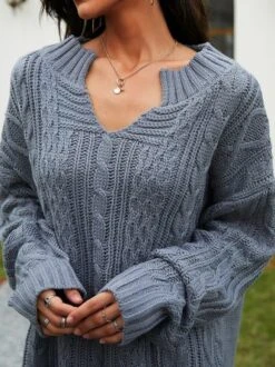 Casual V Neck Sweater -Zolucky Sales Store fc4a65f4b9e2801f72853ff62614d8d2