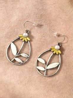 Vintage Silver Floral Earrings Bohemian Ethnic Style Dress Women Jewelry -Zolucky Sales Store fd172bd9fb00152be7ab02dfb2ce80b7