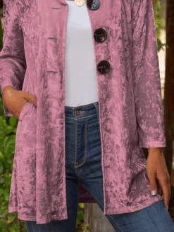 Plain Long Sleeve Casual Hoodie Buckle Jacket -Zolucky Sales Store fd195b96190cf93af01727d4d9cc359d