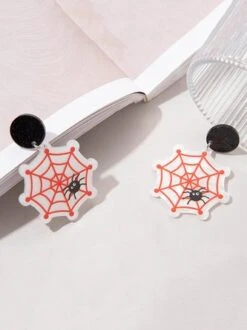 Halloween Cartoon Pumpkin Cat Acrylic Dangle Earrings -Zolucky Sales Store fd7d1a5564bcdb011769cfa424d23106
