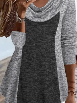 V Neck Loose Casual Plain T-Shirt TUNIC -Zolucky Sales Store fdb35a92f8374f2e1695ea6704b95376