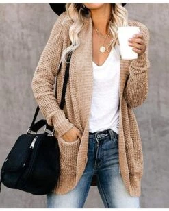 Yarn/Wool Yarn Plain Long Sleeve Daily Casual Loose Mid-long Cardigan 14 Yarn/Wool Yarn Plain Long Sleeve Daily Casual Loose Mid-long Cardigan -Zolucky Sales Store fe482278c87a8d986d871ea2954167ce