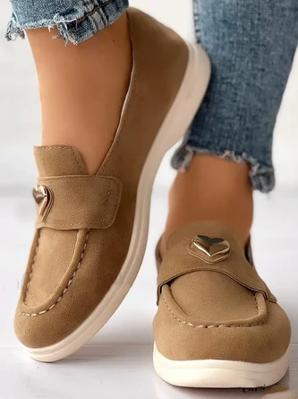 Faux Suede Casual Plain All Season Shallow Shoes 15 Faux Suede Casual Plain All Season Shallow Shoes - Image 15