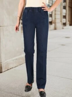 Casual Plain Denim Washing Process Jeans -Zolucky Sales Store fec5d794b31956ece071df449092ed62