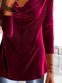 Loose Plain V Neck Party Tunic Top -Zolucky Sales Store ff994952d5d4066d0fb3abc6fa5acd8a