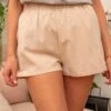 Women Casual Solid Summer Shorts