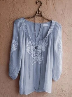 Women's Casual V Neck Half Sleeve Shirt & Top 7 Women's Casual V Neck Half Sleeve Shirt & Top -Zolucky Sales Store jpg 1562655702313